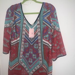 Woman’s Pink owl tunic dress